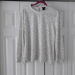 Ann Taylor Size 12 Polka Dot Blouse